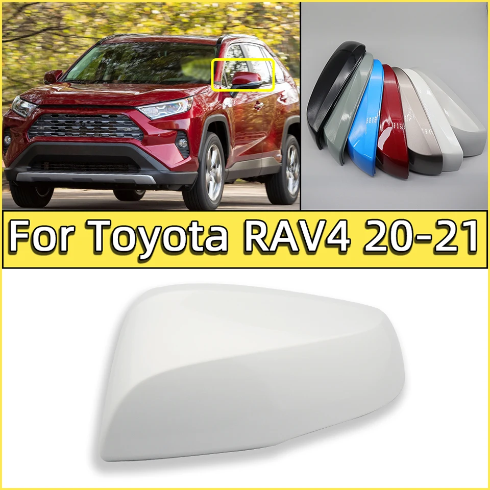 Car Accessories Rearview Mirror Cover Cap For Toyota Rav4 2020 2021 Door Wing Side Mirror Housing Shell Lid Bronze Grey Blue Red