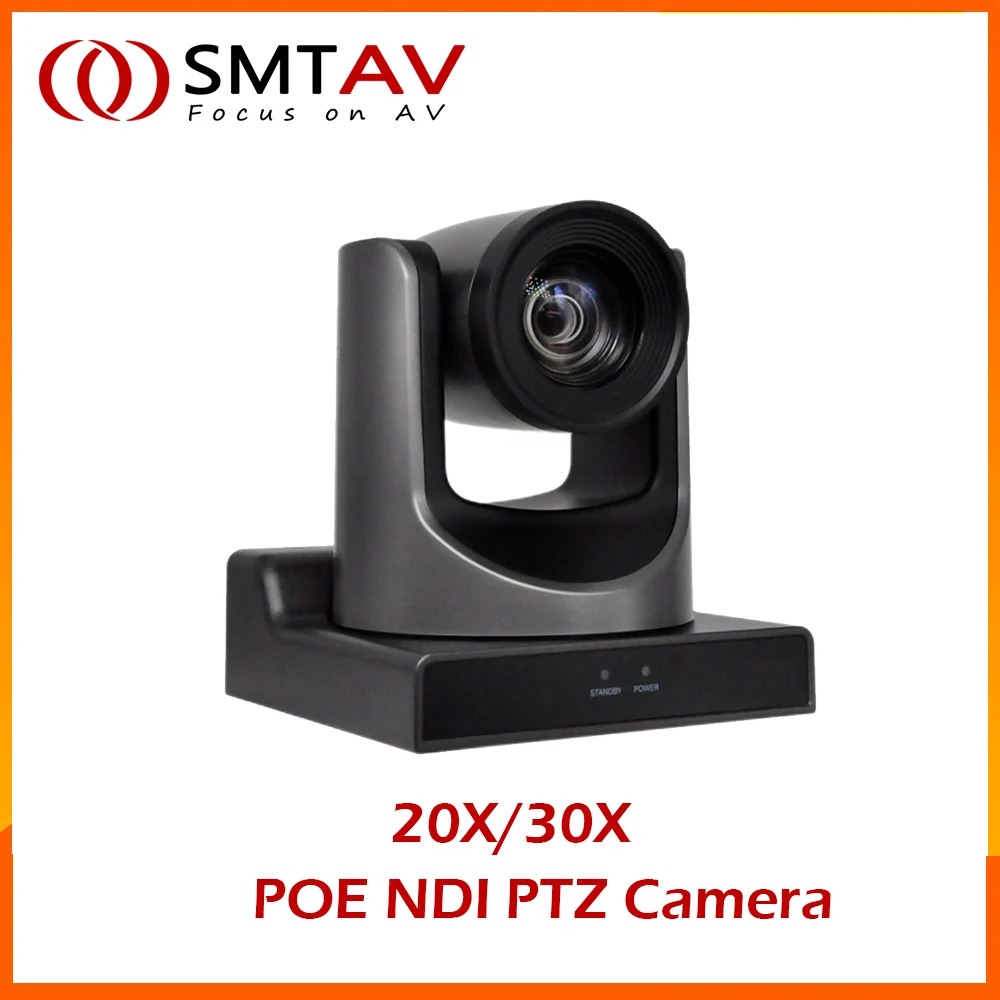 SMTAV POE NDI SDI PTZ Camera 30x + 8x Zoom Live Streaming Camera NDI HX 4.5 Church Business Meeting ptz conference camera