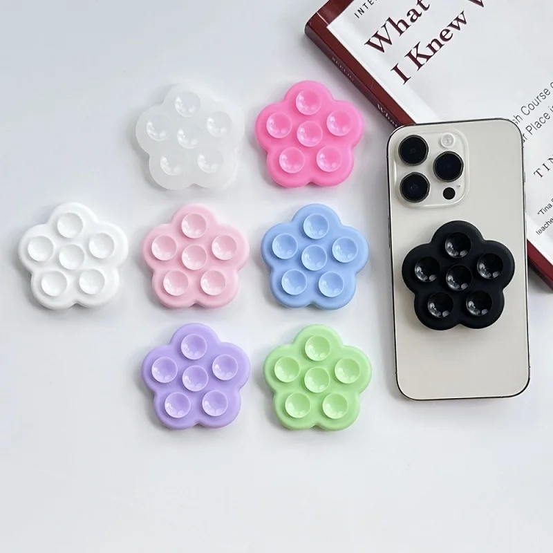 Silicone Flower Suction Cup Phone Grip and Stand Combo