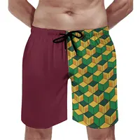 Giyu Tomioka Pattern Board Shorts Anime Cosplay Demon Slayer Kimetsu No Yaiba Men Pattern Board Short Pants Trenky Swim Trunks 1