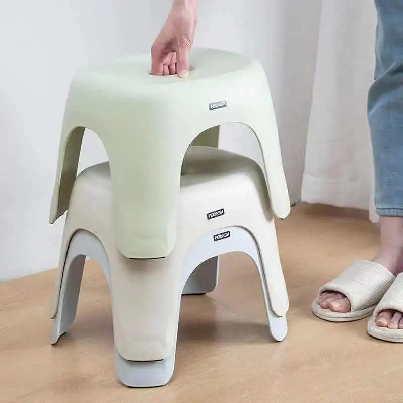 J50 European style durable small stool thickened anti-fall low stool home shoe changing stool bathroom anti-slip