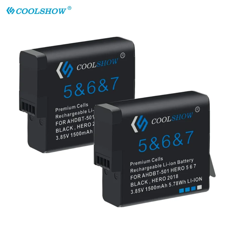 

1250mah Battery for Gopro Hero 7 Gopro Hero 6 Gopro Hero 5 Black Battery Camera Accessories