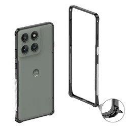 Metal Frame Heat Dissipation Phone Case - Sleek Protection for MOTO EDGE60 60FUSION (Black)