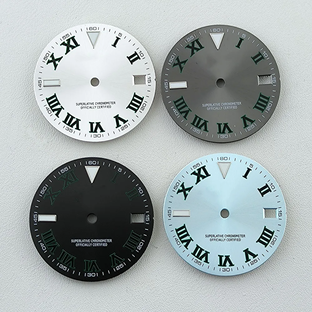 

Часы NH35 с циферблатом, часы с S-образным циферблатом, мужские часы с римскими цифрами, подходящие для NH35 NH36, часы с механизмом, аксессуары, часы, инструмент для ремонта