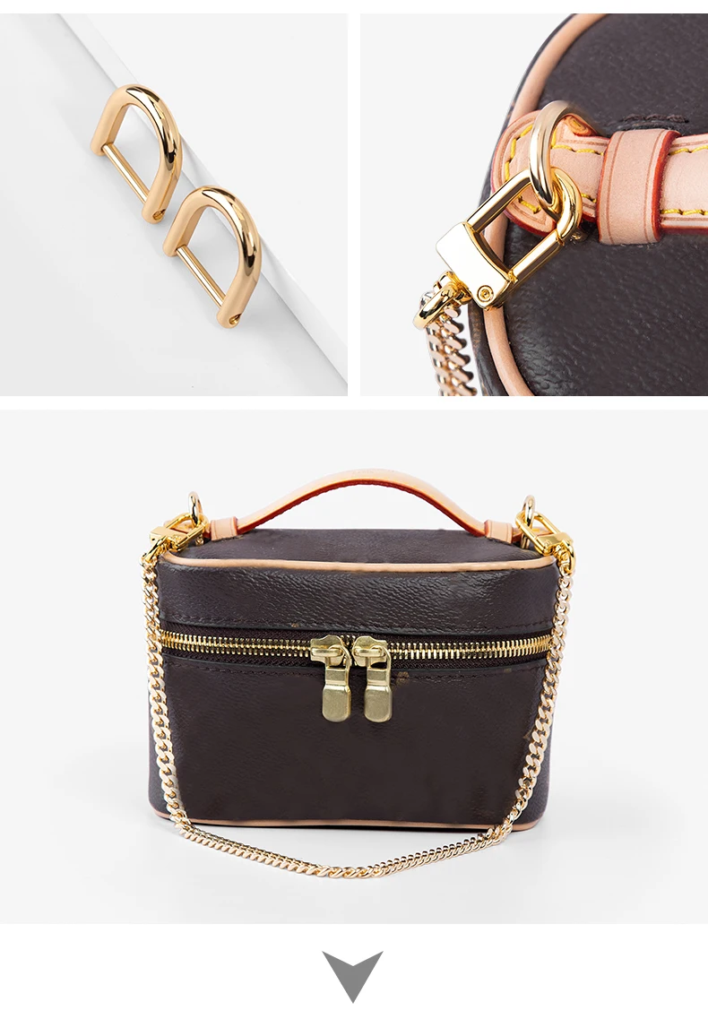 CRAZYSMITH 2pcs Detachable D Buckle Bag Straps Hardware Bag Accessories Zine Alloy Opening D Buckle Inner Diameter 13mm