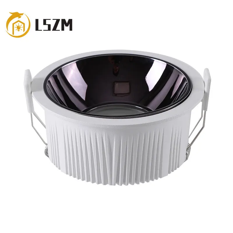 Modern Recessed Anti-Glare LED Downlight 5W 7W 10W 12W Narrow Edge Spotlight for Bedroom Kitchen Indoor Dimmable Ceiling Light