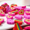 48 Pcs The Gift Heart Eraser Mini Erasers Small Prize Fun For Heart Erasers School Supplies Bulk Classroom Kids Painting Toddler 4