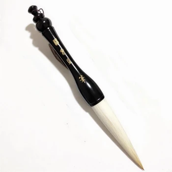 Pennello per Calligrafia a Pelo Misto, Pennello a Forma di Tramoggia con Pelo Lungo, Speciale per Scrittura Corsiva, Pennello per Calligrafia Artistica