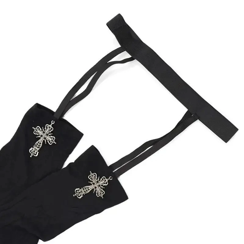 Gothic Cross Decoration Tight for Women Stockings 1/2pairs