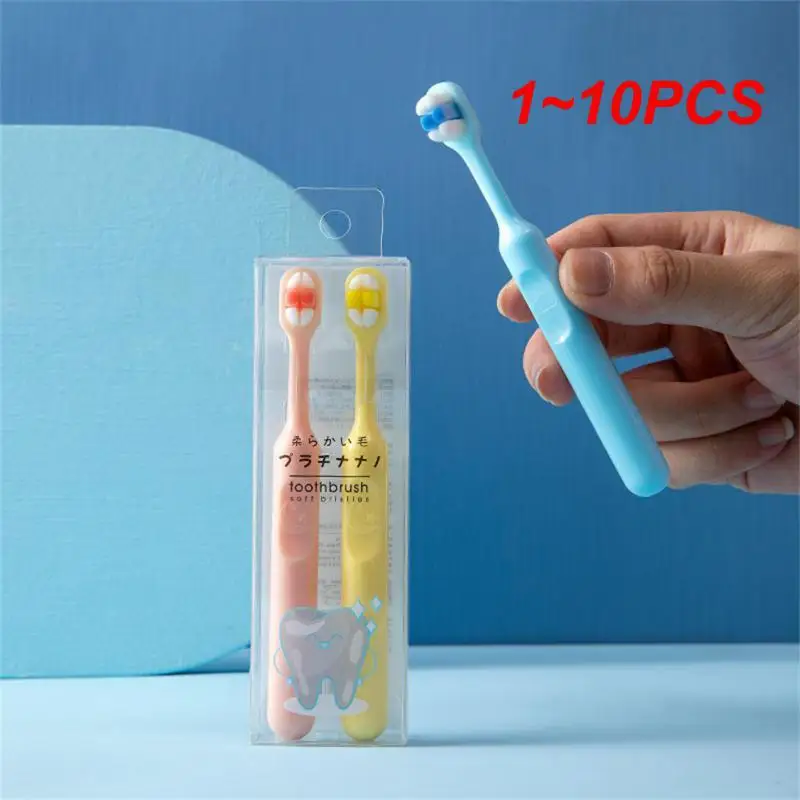 

1~10PCS Bristle For Baby Gum Care Deep Cleaning Three Sided Soft Bristle Kids Toothbrush