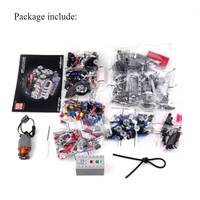 Mould King 10171 LSX454 V8 Engine Motorized Simulation Model Electrically Drive Building Blocks Technical Car Parts Toys Gift 6