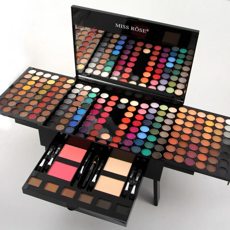 180 Colors Makeup Palette Eyeshadow Powder Blush Lip Stick Cosmetics Kit Eye Primer Luminous Eye shadow Palette Make Up Set eye makeup set makeup set makeup kit