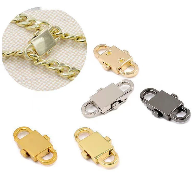 2pcs/lot Handbags Metal Shoulder Chain Adjustable Buckles Strap Shorten