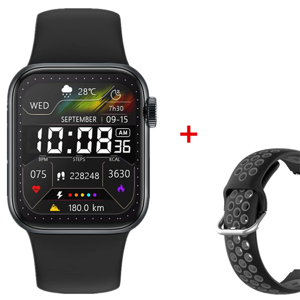 M Seven Sports Smart Watch Men 2022 Bluetooth Dial Call Voice Assistant Women Fitness Smartwatch PK IWO 15 Pro W27 DT7 Series 7 