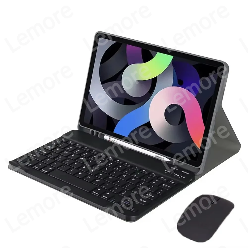 iPad 11-inch Case with Keyboard and Pencil Holder - Enhanced Protective Cover with Stand