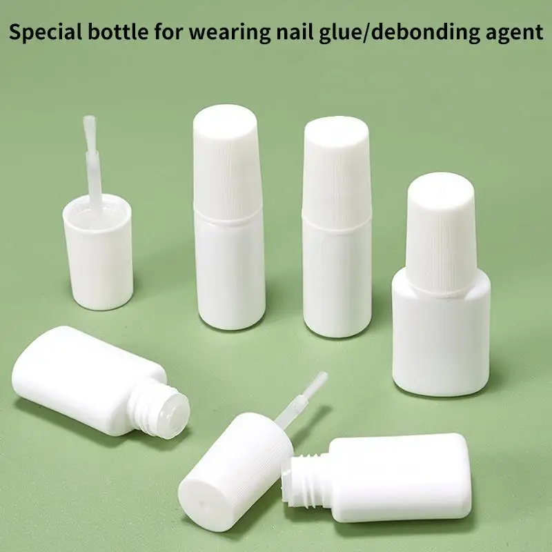 Flacone per smalto 1 pz 10ml, vasetto vuoto ricaricabile con pennello e tappo, contenitore cosmetico, kit professionale per salone e fai da te