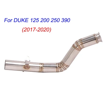 Slip On Motorcycle Exhaust Middle Connect Tube Mid Link Pipe Exhaust System Modified For Duke 125 200 250 390 2017-2020