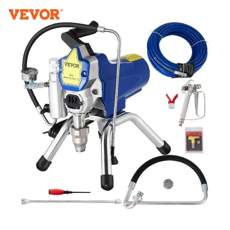 Uitgang Gasvormig Haven Vevor Airless Spuitmachine Professionele Ultra Stille Muur Verf  Spuitpistool 3000PSI Pressure 2.5L/Minuut Noload  Verplaatsing|Spraypistolen| - AliExpress