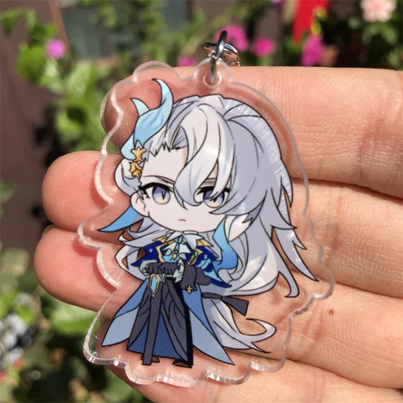 Genshin Impact Neuvillette Wriothesley Lyney Keychain Anime Game Accessories Backpack Pendant Prop Badge Anime Cosplay Accessories Anime Cosplay Props