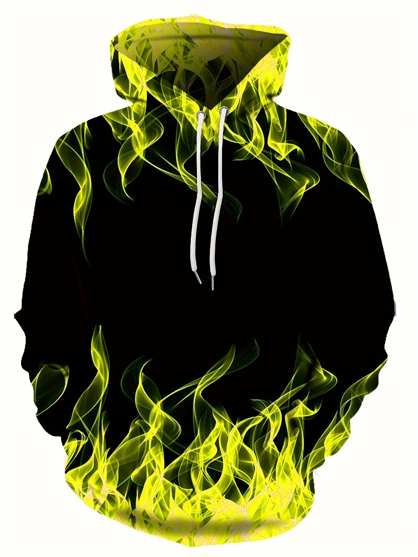 thumbnail image 1 of Sudadera con capucha con estampado 3D de llama creativa 2024, sudaderas geniales para hombre, sudadera con capucha tipo pulóver para primavera y otoño, ropa Harajuku Y2k de gran tamaño, 1 of 5