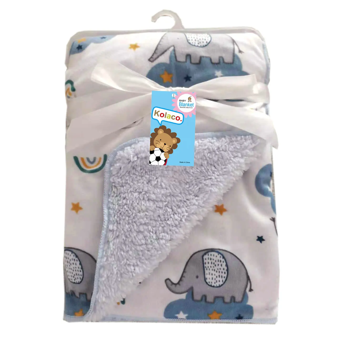 Couverture de bébé douce Minky avec double couche, support pointillé,  mignon, imprimé arc-en-ciel, emmaillotage pour bébé, gris, couvertures  reçues, 30x40 pouces - AliExpress