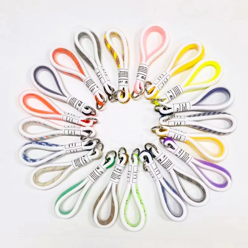 FluorescentColorfulCarKeychainLanyardAntiLostDetachableSoftKey