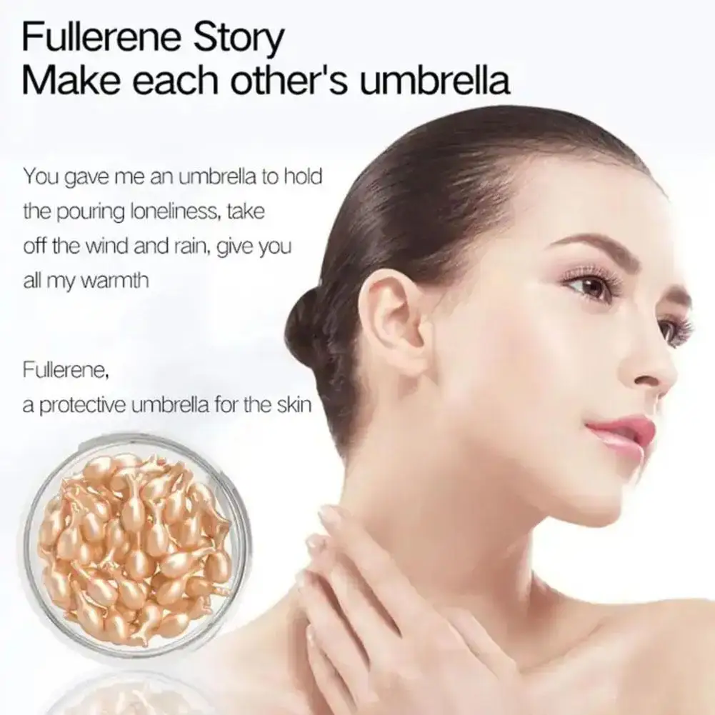 

30 capsules/1box Collagen Facial Capsules Fullerene Skin Serum Rejuvenation Facial Moisturizing Whitening Placenta E1S3