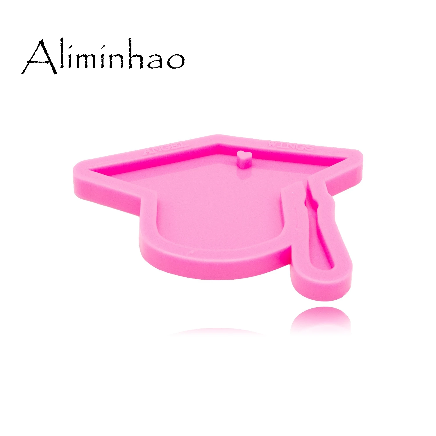 DY0342 Shiny Hat mold Silicone Molds DIY PhD graduation hat resin epoxy keychains Mould custom keychain - 3