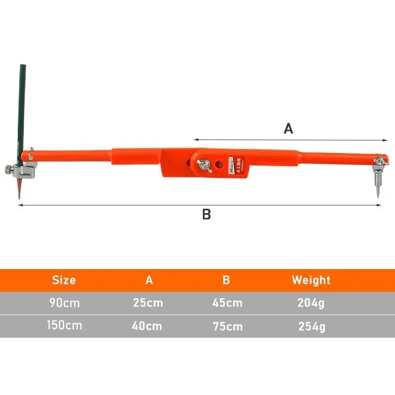 Carpenter Precision Pencil Compasses Large Diameter Adjustable Dividers Marking And Scribing Compass For Woodworking