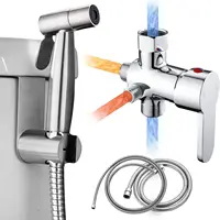 Handheld Bidet Sprayer for Toilet, Bidet Attachment for Warm Water, Hot and Cold Mixing Valve Kit, Hand Sprayer for Wash 1