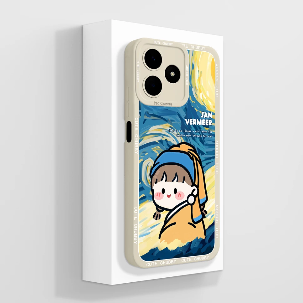 Artistic Sweet Star Soft Silicone Phone Case - Premium Anti-Slip Protection Cover