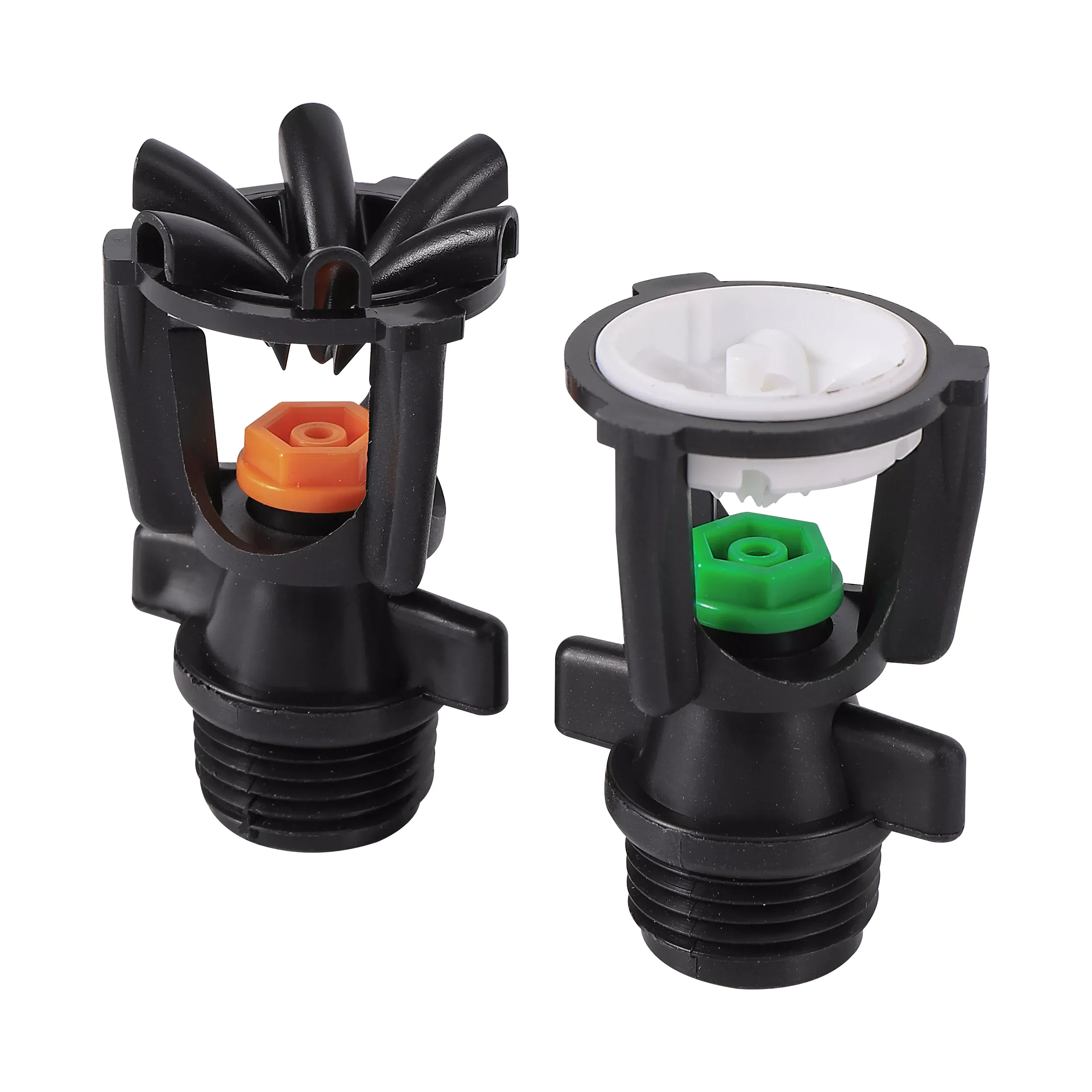 

MaleThread Rotating Sprinklers Mini Wobbler Irrigation Water Spray Sprinkler Farm Lawn 360° Rotary Watering Nozzles