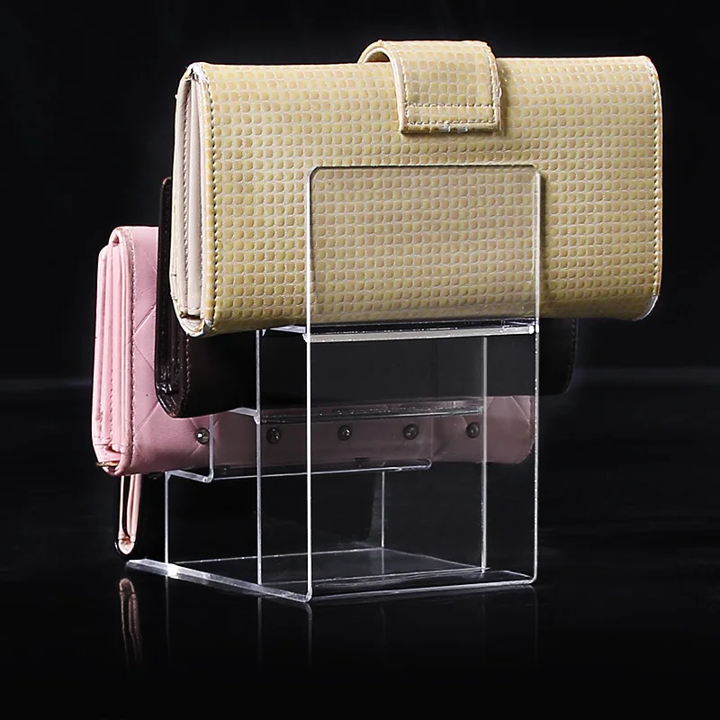 Acrylic Wallet Stand Multi-layer Staircase Transparent Holder for Credit Card Display Mobile Phone Mask Organizer Faion Acc...