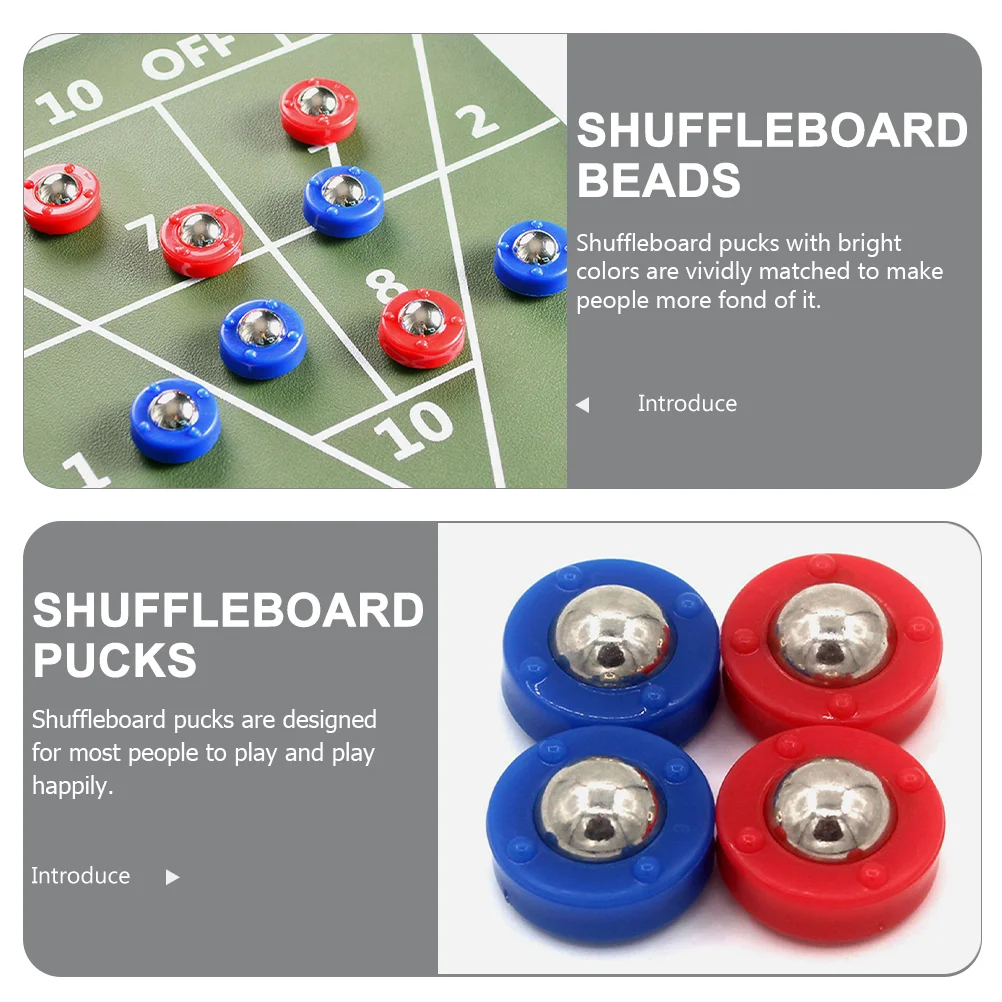 Rollers Children's Shuffleboard Ball Bearings Mini Curling Game Scroll Wheel Table Pucks