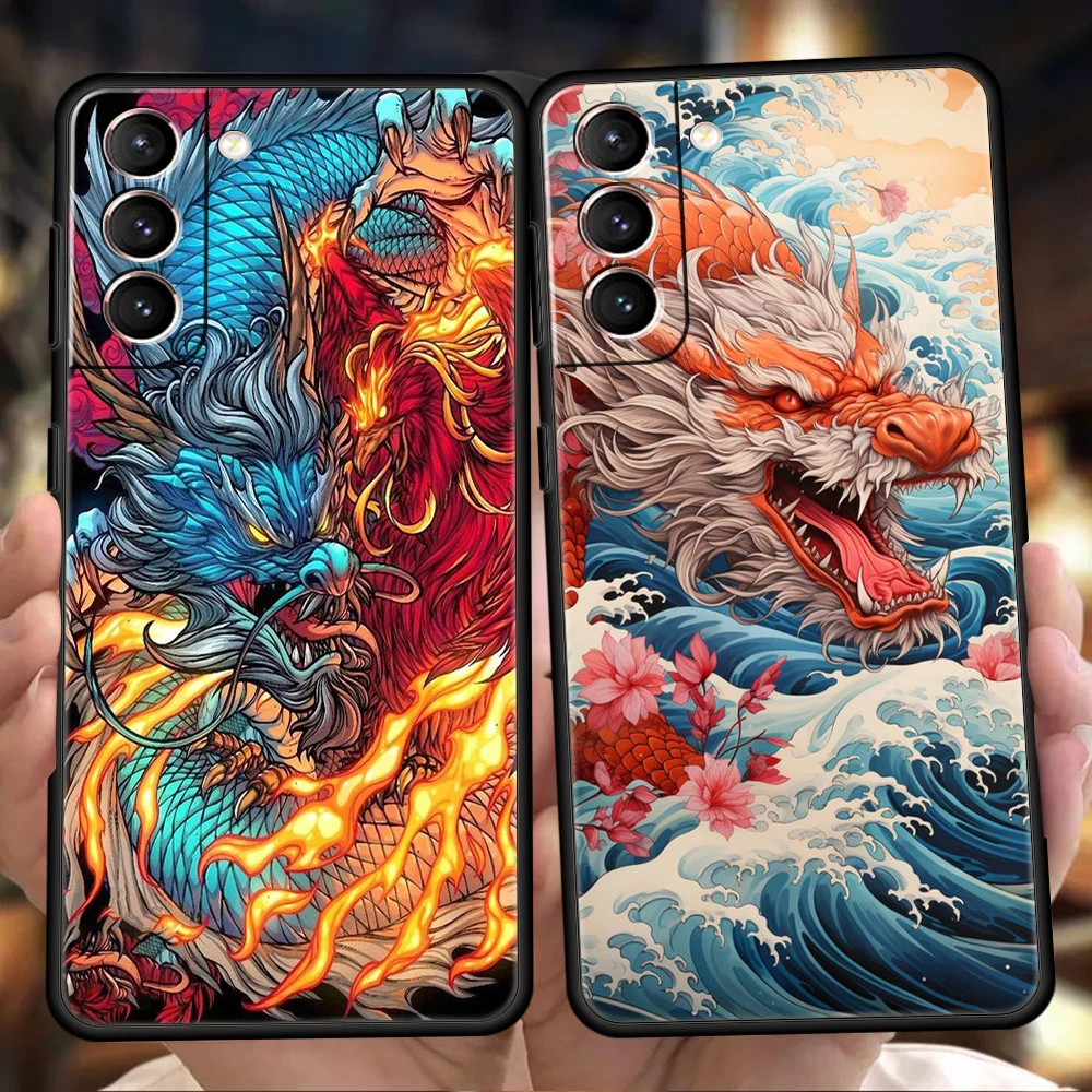 Whimsical Dragon Silicone Phone Cover