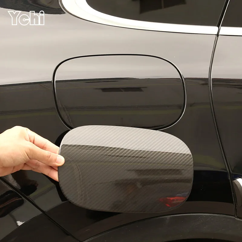 

Real Carbon Fiber For Porsche Cayenne 2018 2019 2020 2021 2022 2023 Car Fuel Tank Cap Trim Cover Sticker car Accessories