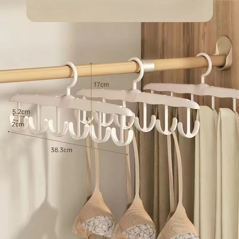 Multi-Functional Hanger for Strap Underwear And Clothes Home Wardrobe Storage Organizer Wave Hook for Hats And Clothes
