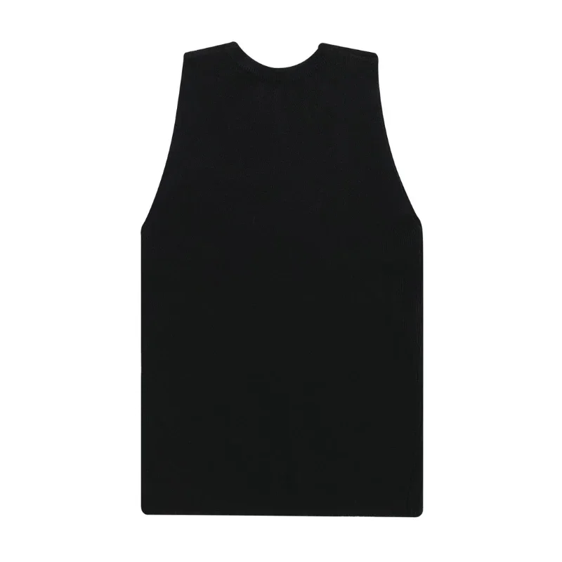 

2023 Spring Summer New Women Knitted Hollow Vest Slim Fit Versatile Simple Top
