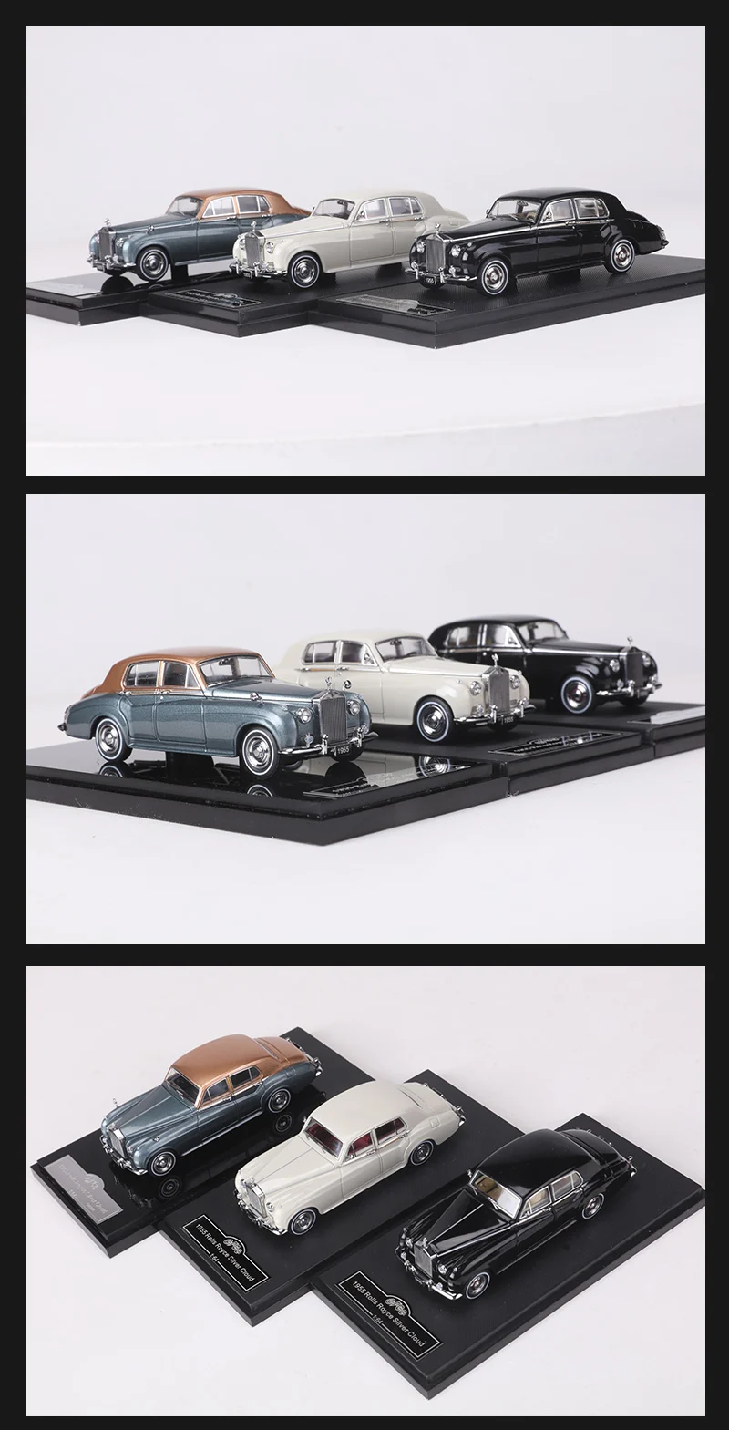 GFCC 1:64 1955 Sliver Cloud III Alloy Model Car 