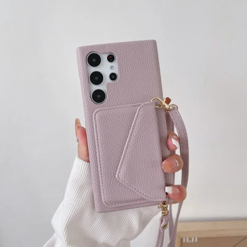 Crossbody Leather Phone Case Wallet with Card Holder Cover