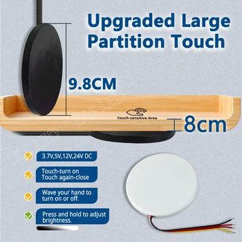 5V 12V 24V  LED Dimmable Touch Sensor Switch Penetrating Wood Panel 8cm Smart Home  Dimmer for Lighting Control Hand scan switch