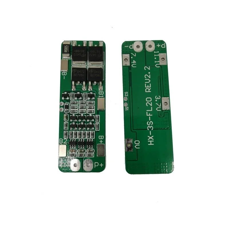 

3 series 11.1V lithium battery protection board 12V 12.6V with overcharge over discharge protection 15A overcurrent