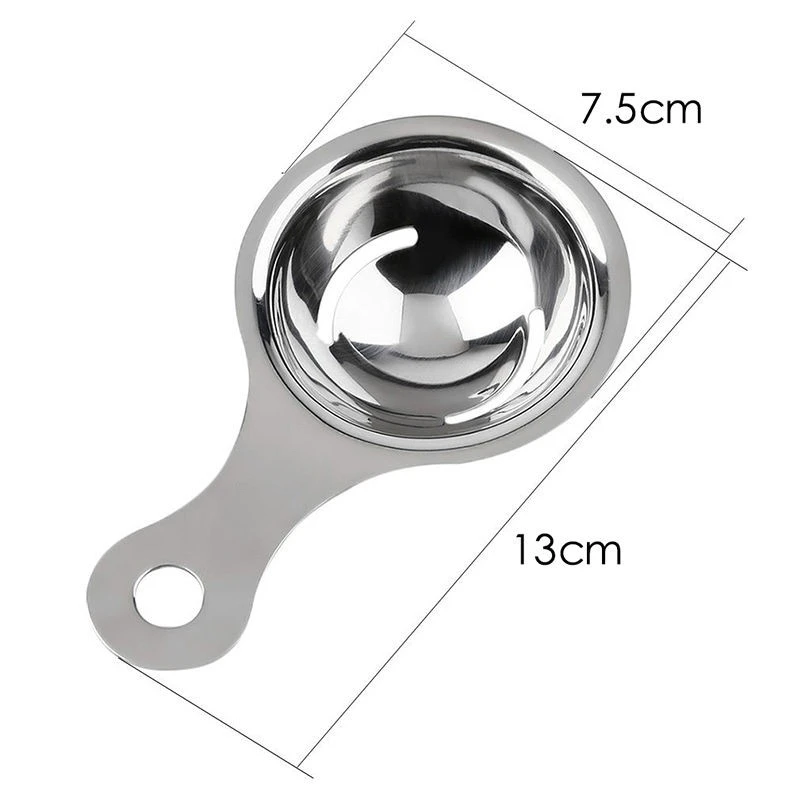 Egg White Separator Stainless Steel Tools Eggs Yolk Filter Gadgets Kitchen Accessories Separating Funnel Spoon Divider Utensils egg separator