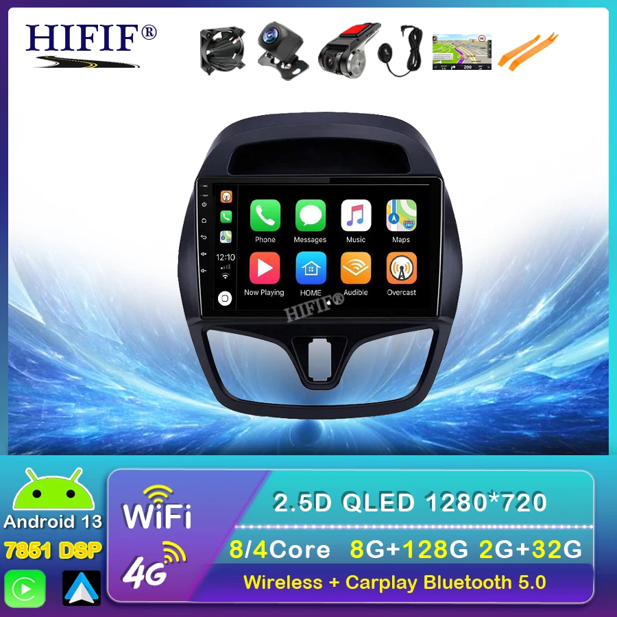 

CarPlay Car Radio For Chevrolet Spark Beat 2015-2018 Android Auto Car Multimedia GPS Player Autoradio No 2din DVD