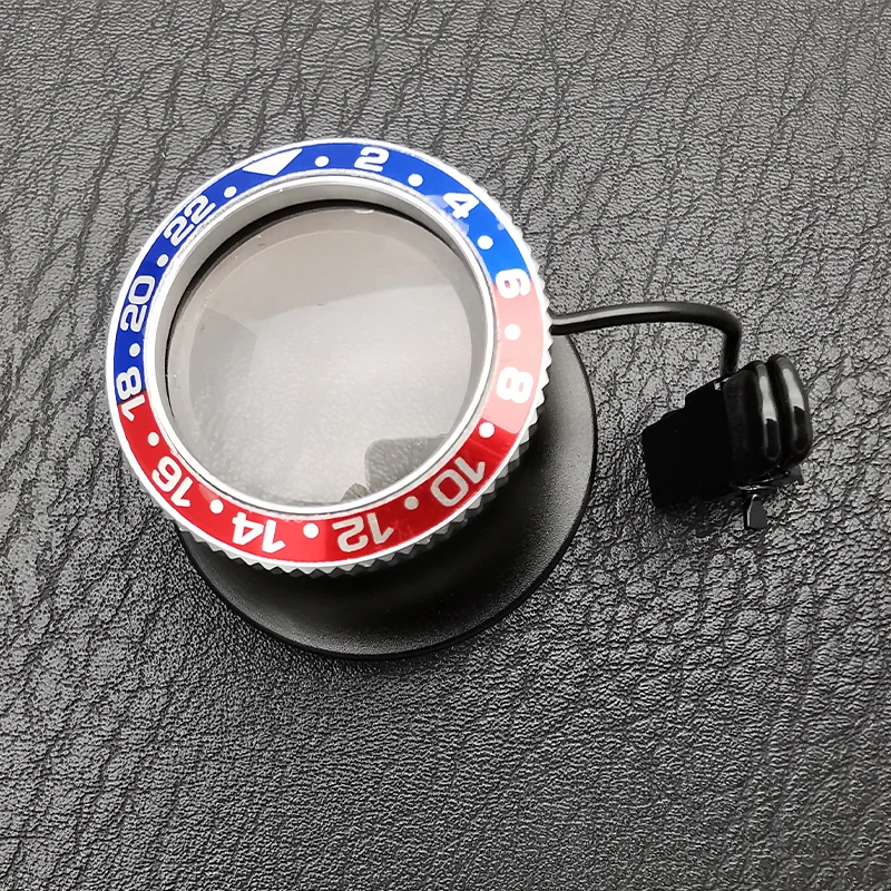 Black 5X 10X Clip On Eyeglass Magnifier Watch Repair Loupes Magnifying Less Portable Watchmakers Jewellar Loupe Glass Tools