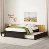 FULL BED WITH TWIN SIZE TRUNDLE AND TWO DRAWERS FOR ESPRESSO COLOR 3