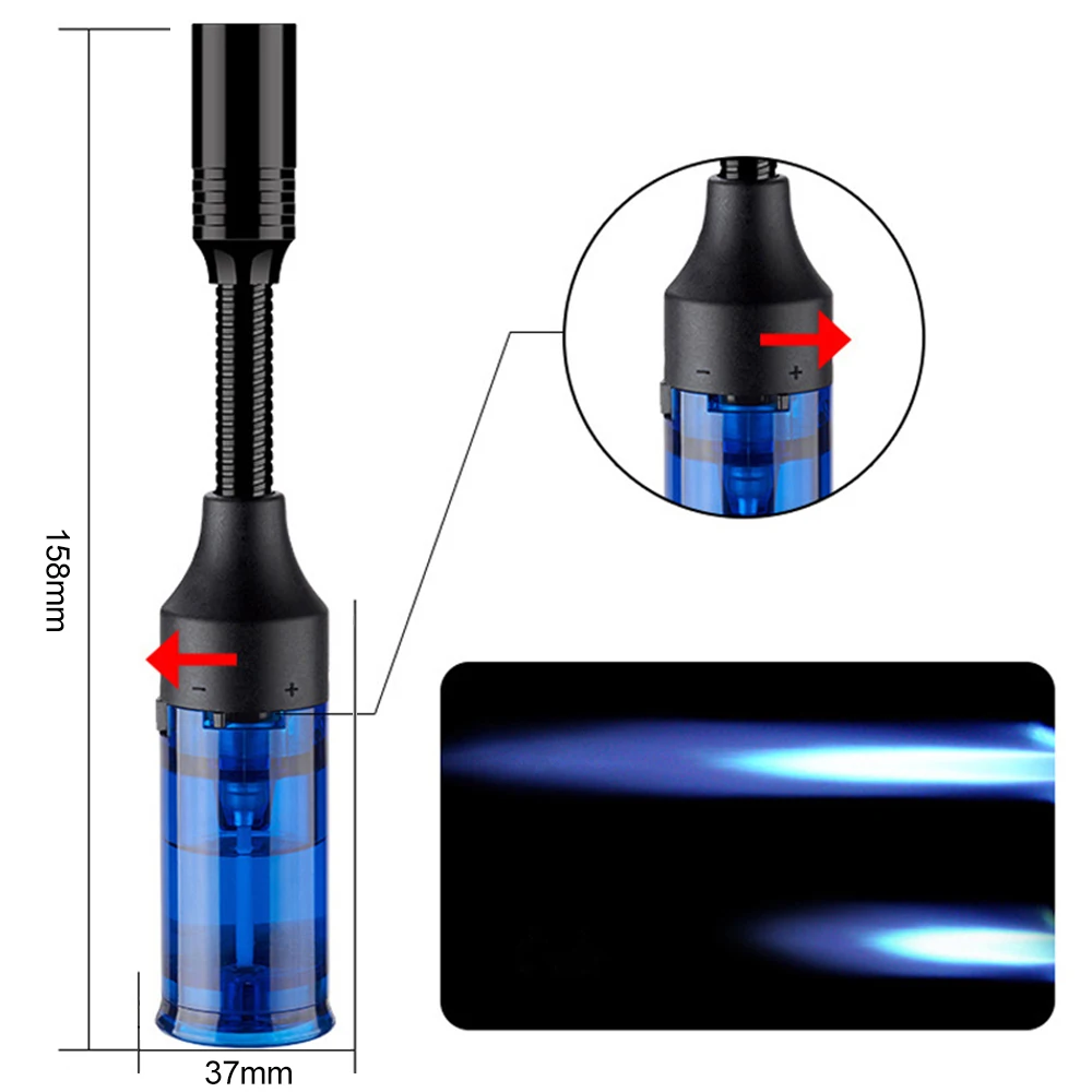 Airbrush Windproof Lighter, 2025 New Portable Adjustable