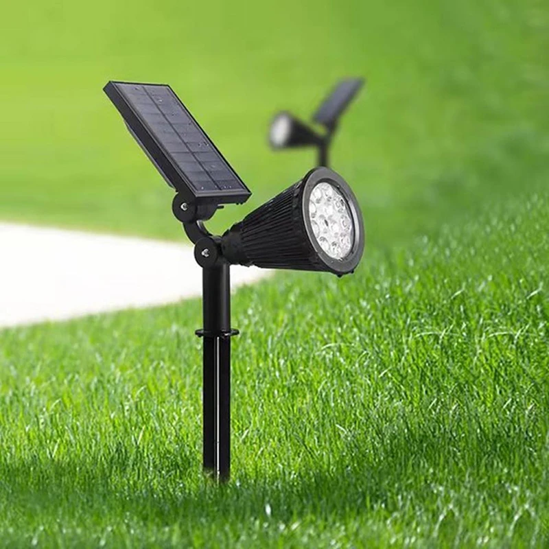 Led Solar Spotlight 7 Color Changing 180 Degree Adjustable Outdoor Lighting Garden Lawn Landscape Wall Light for Decoration