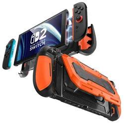 Titan Series Ergonomic Dockable Case with Game Card Storage (Orange)