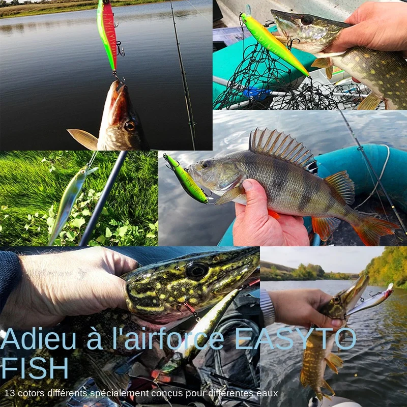 BEARKING Minnow Wobbler 9.8cm 10g SP dive 2.1m - jerkbaits professionnels pour pêche aux prédateurs